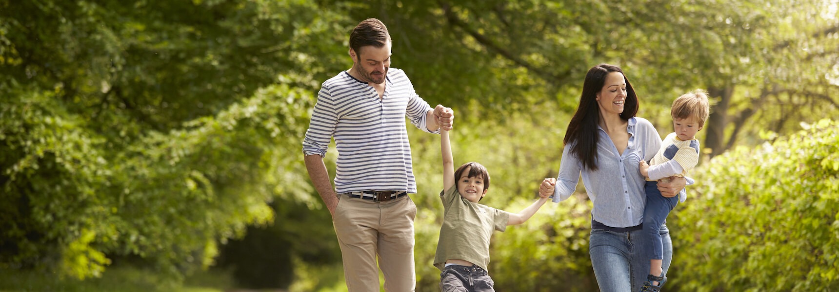 people walking in a park